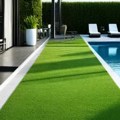 Prato Sintetico 5x2 m Drenante 40 mm Verde Effetto Erba UV Resistente