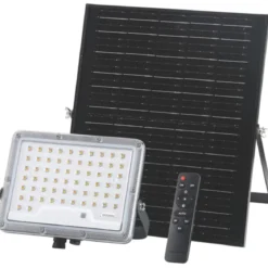 Proiettore Solare 62 LED 8W con Sensore Crepuscolare Telecomando