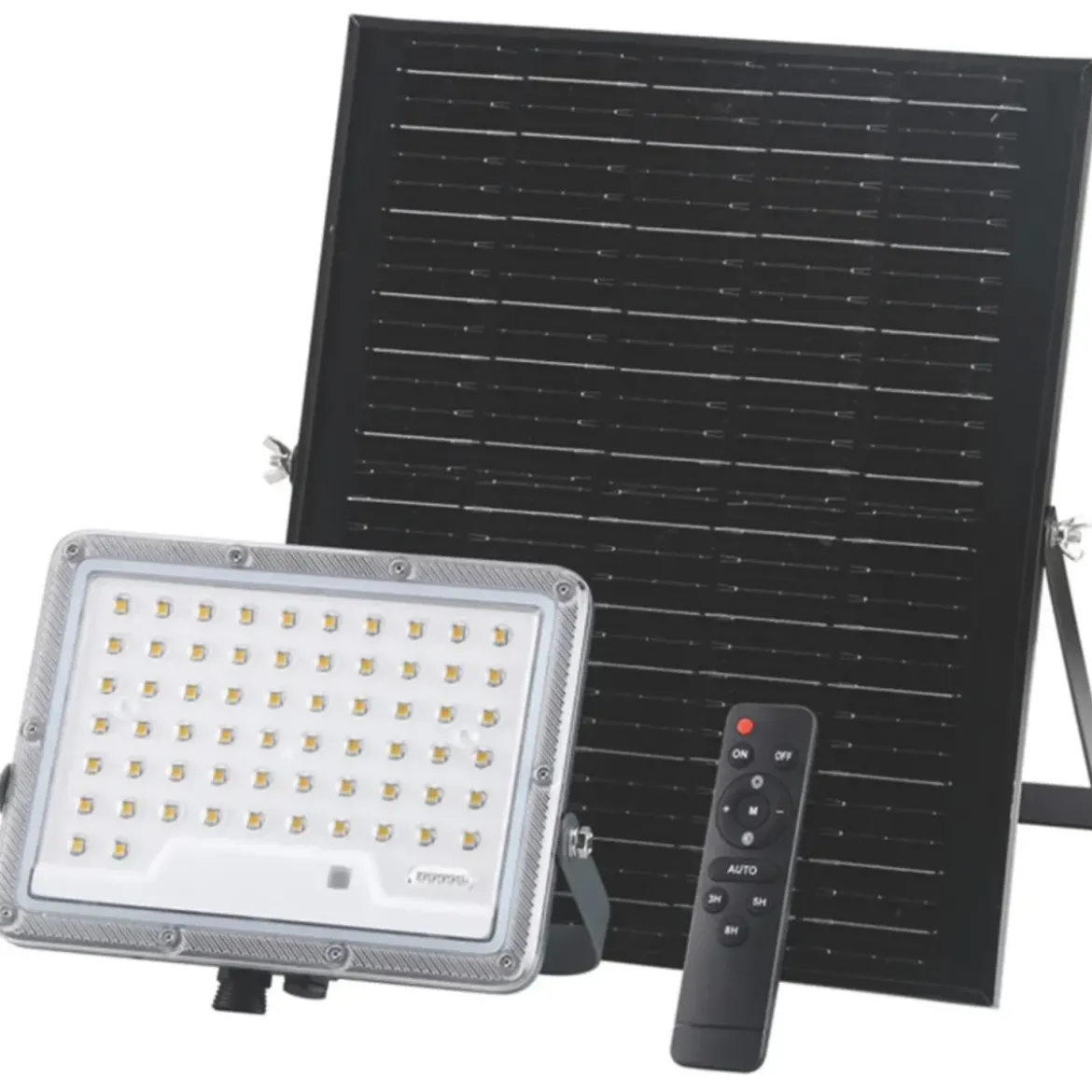 Proiettore Solare 62 LED 8W con Sensore Crepuscolare Telecomando