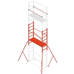 Prolunga in Alluminio per Trabattello con 7 Gradini Altezza 573 cm