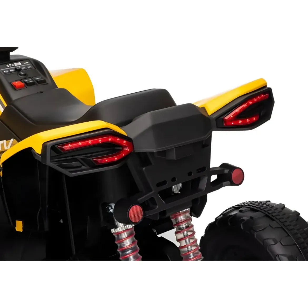 Quad Elettrico per Bambini ATV Speed Giallo 12V con Luci LED Bluetooth