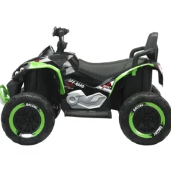 Quad Elettrico per Bambini 24V Verde ATV Safari Telecomando MP3