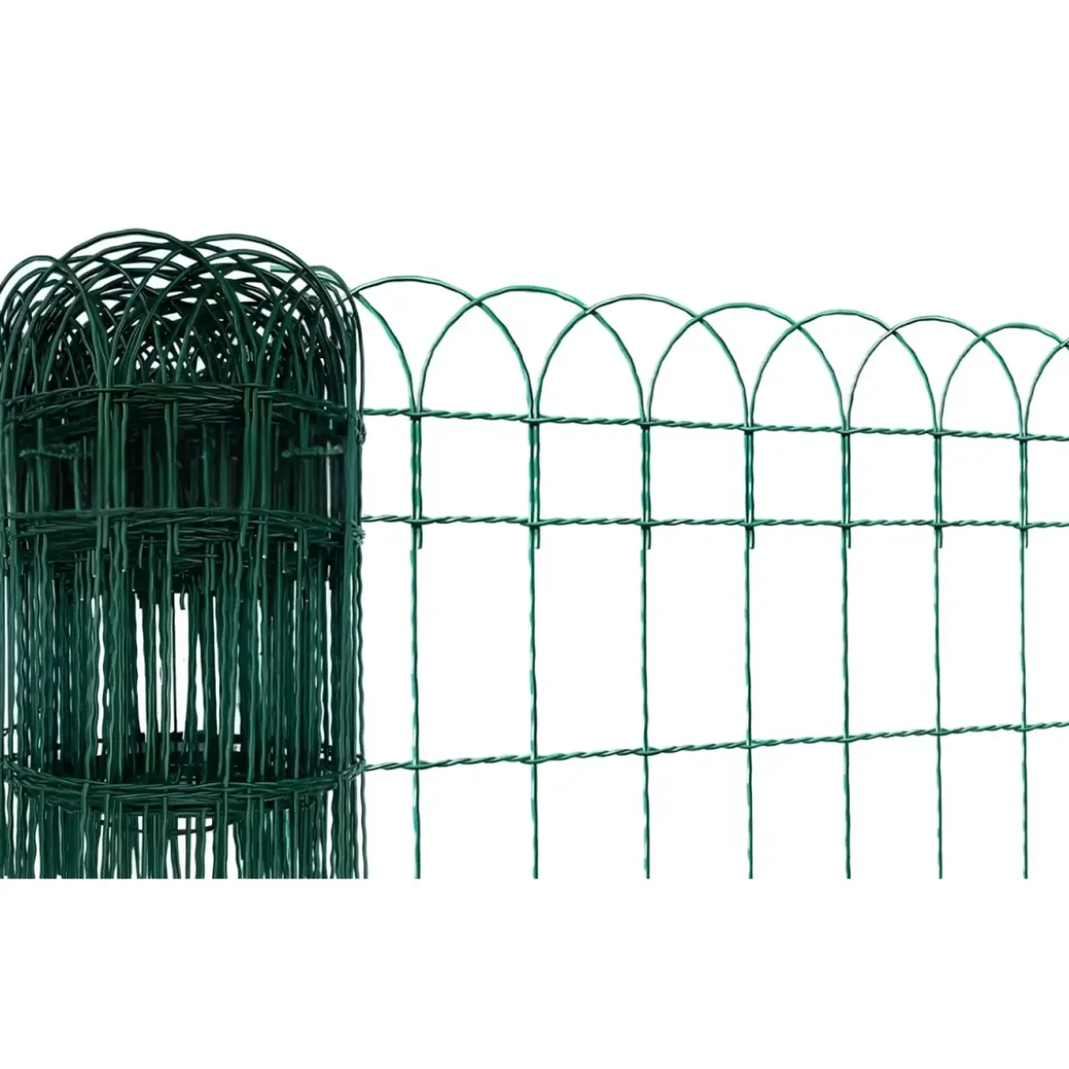 Rete Aiuola Ornamentale 65 cm Altezza Cavatorta Rotolo 25 Metri Zincata Verde