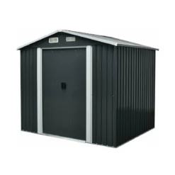 Rimessa per Attrezzi in Lamiera 213x191 Ricovero Box Casetta Baracca da Giardino