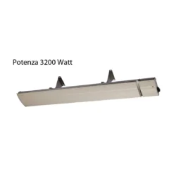 Riscaldatore a Infrarossi per Esterno con Telecomando 3200W da Parete