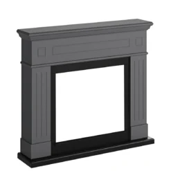 Rivestimento Decorativo Finto Camino in Legno Grigio Tagu Larsen