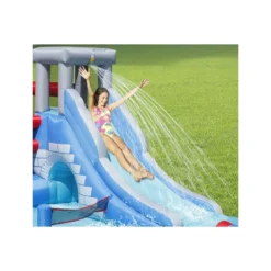 Saltarello Scivolo Gonfiabile Castello Acquatico Gigante Squalo Giochi Acqua