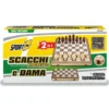 Scacchiera Magnetica Pieghevole 2 in 1 Portatile in Legno con Dama