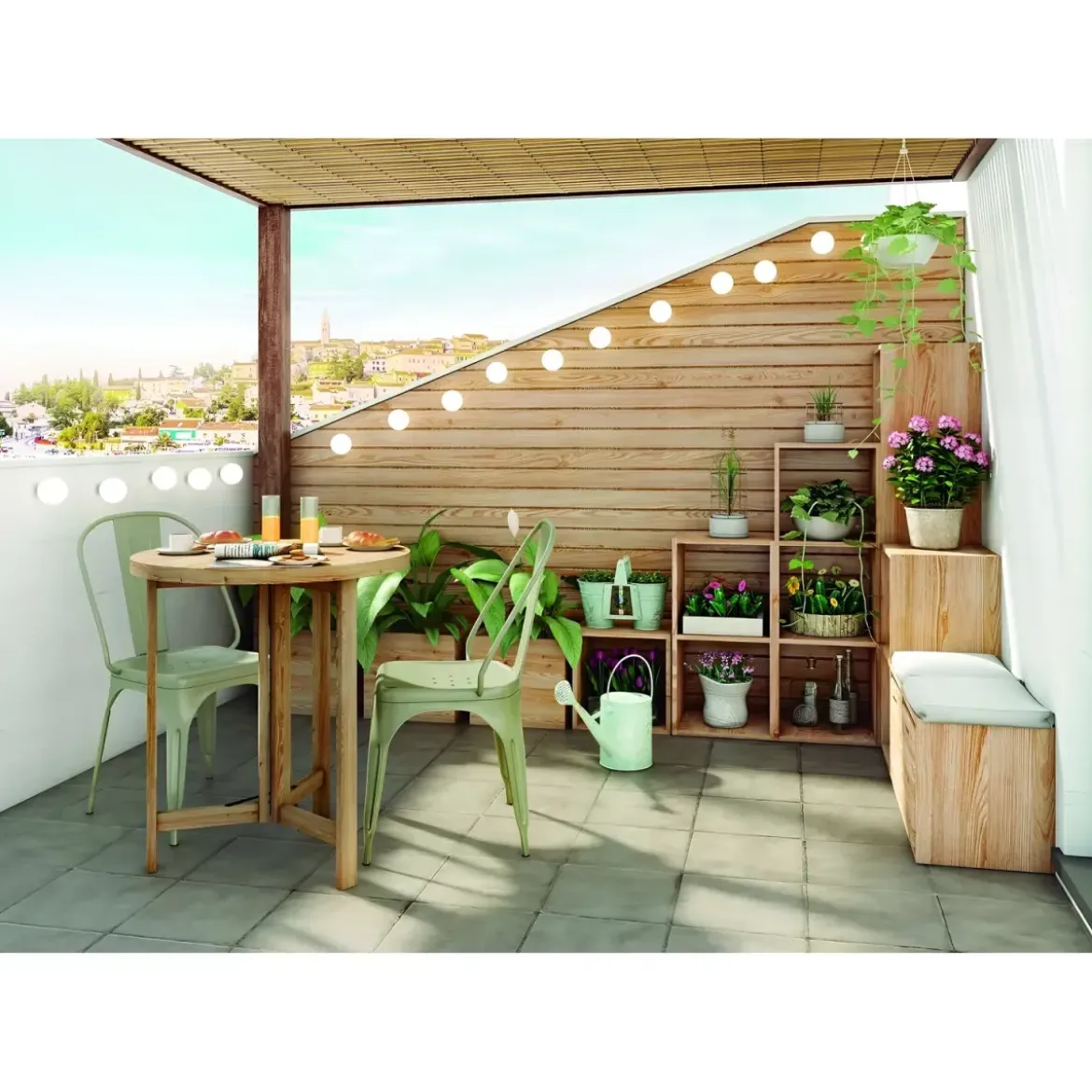Scaffale Libreria Cubo 36x33x36 cm Componibile Legno Pino Portaoggetti