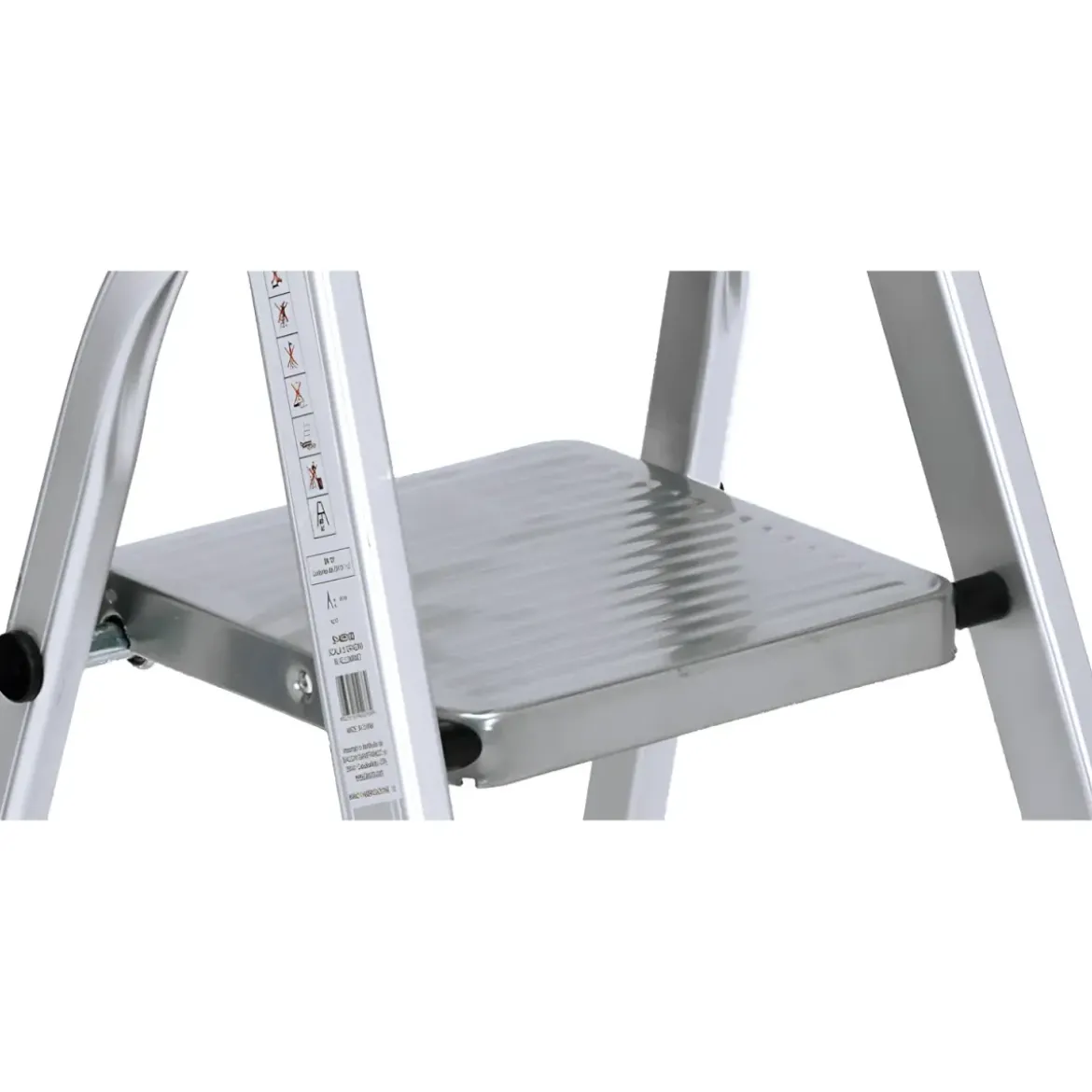 Scala in Alluminio 4 Gradini Robusta Scalini Max 150kg Sgabello Lavori Scaletta