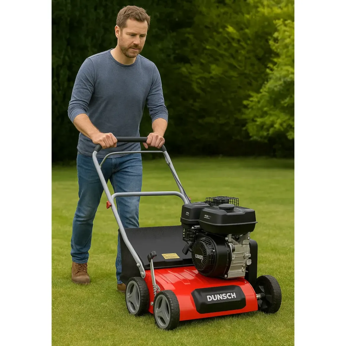 Scarificatore a Scoppio 2 in 1 212cc Larghezza 40 cm Prato Ventilato