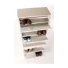 Scarpiera Slim Ossido 4 Ante Ribalta con Cassetto Porta Scarpe Mobile Kit Legno