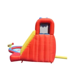 Scivolo Gonfiabile Castello Acquatico Gigante Squalo Vasca Palline Giochi Acqua