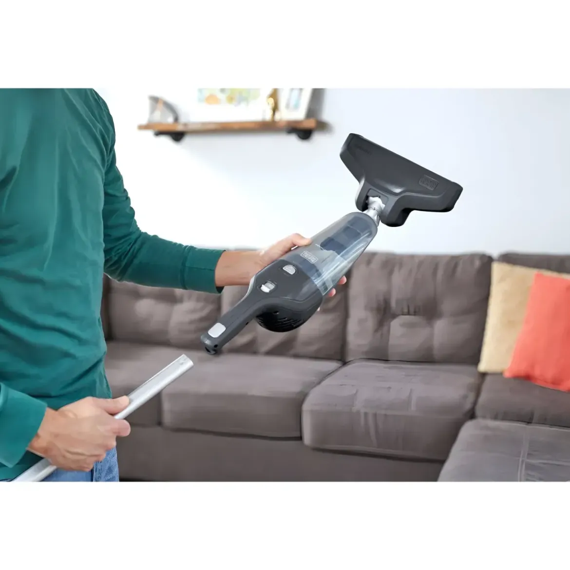 Scopa Elettrica Black+Decker 10,8V Ricaricabile 1,5 Ah 4 in 1 Portatile