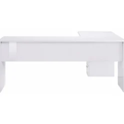 Scrivania Angolare Cassettiera Bianco Moderno Grande da Ufficio Cameretta