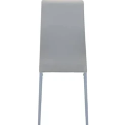 Sedia Cucina Moderna Metallo Grigio Seduta Imbottita Schienale Alto