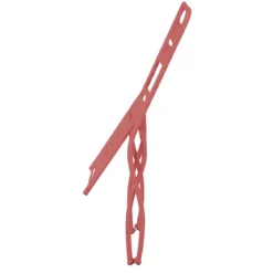 Sedia Pieghevole in Acciaio Rosso per Esterno e Interno 42x50x88 cm