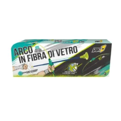 Set Arciere per Bambini Arco 96 cm in Fibra di Vetro 3 Frecce a Ventosa Bimbi