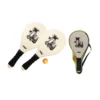 Set Beach Tennis 2 Racchette in legno 12 mm con Pallina Spiaggia Racchettoni
