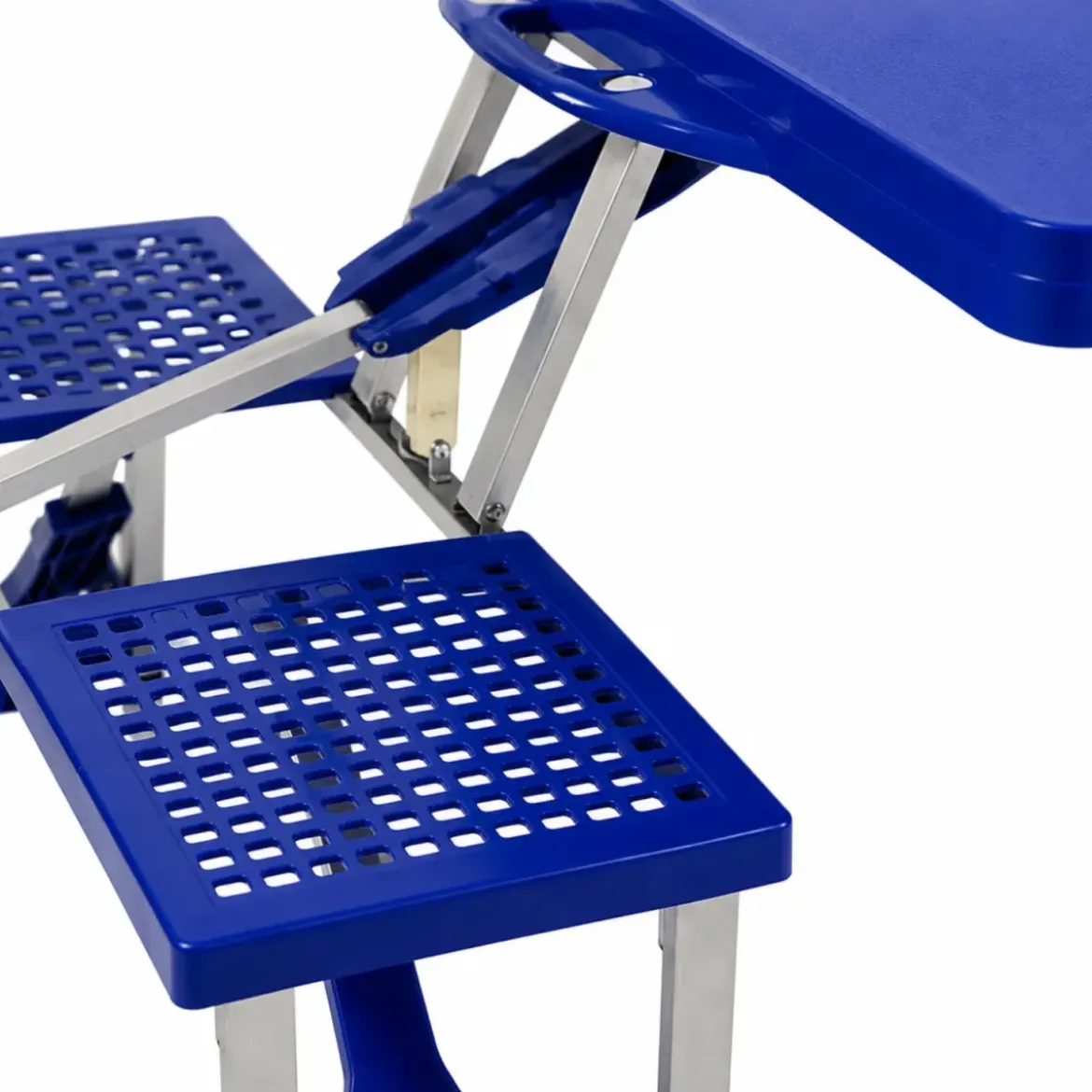 Set Pieghevole Picnic in Alluminio Abs Tavolo con Panche Campeggio