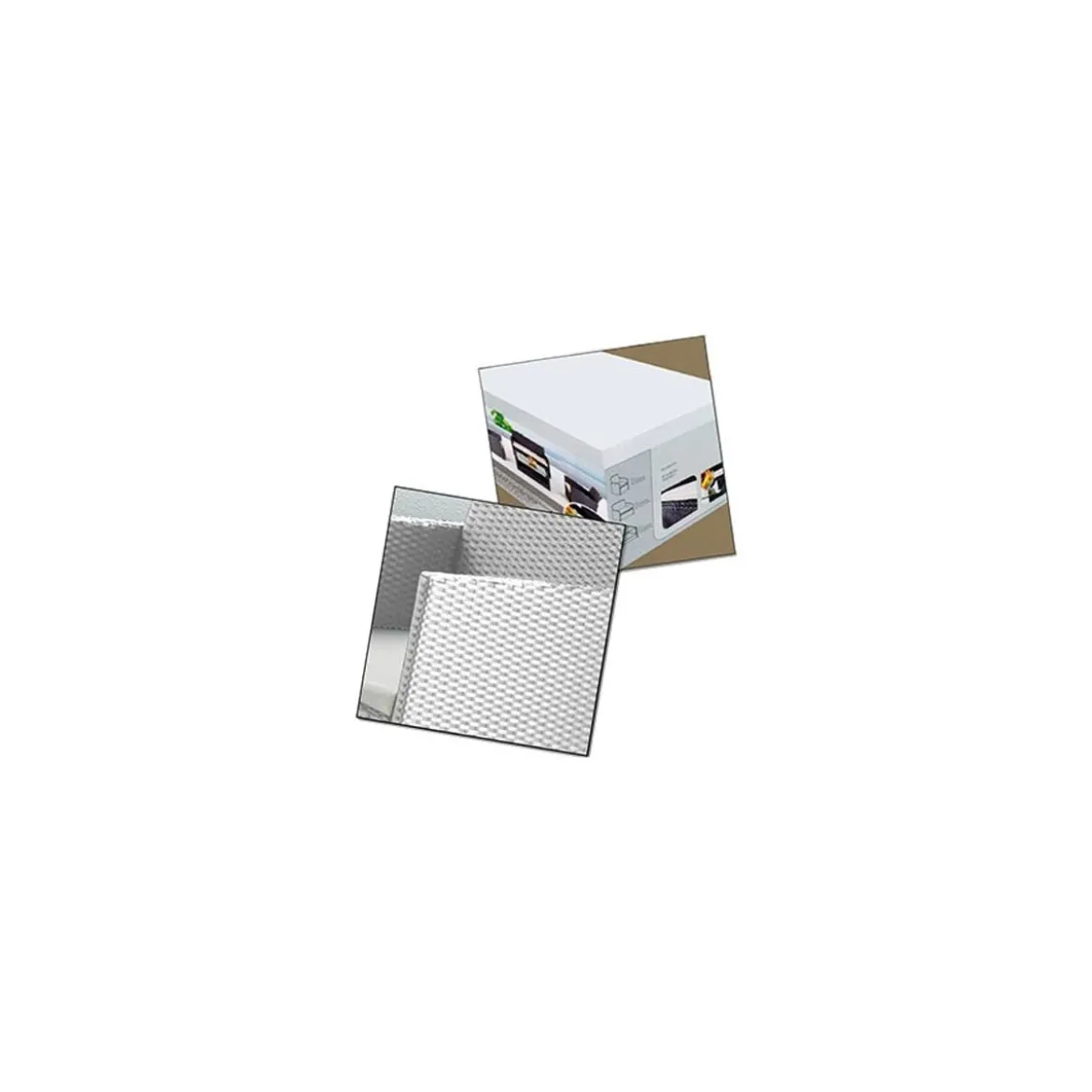 Set Polyrattan Bianco Divano 2 Sedie Tavolo Esterno Giardino Rattan Sintetico