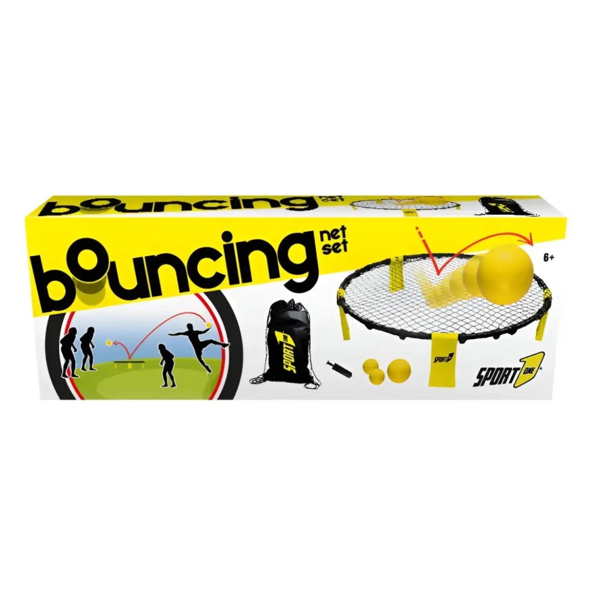 Set Rete Bouncing per Giardino Bambini e Adulti con Palline Incluse