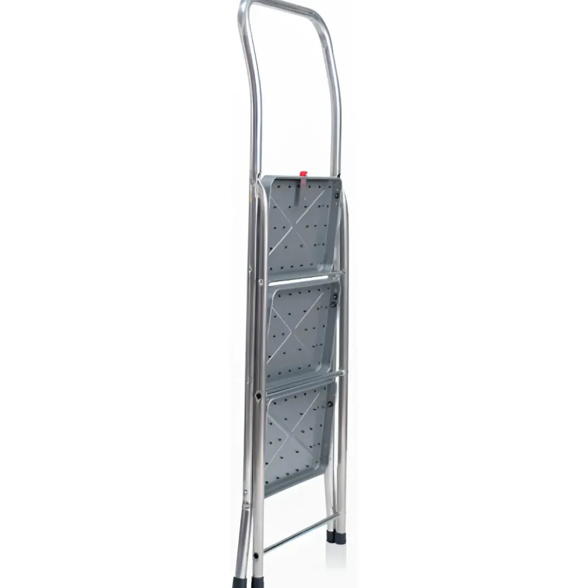 Sgabello Scaletta Pieghevole Facal 3 Gradini 37x25 Acciaio Nero Salvaspazio
