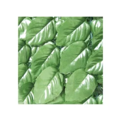Siepe Sempreverde 1.5x3 con Rete Ombreggiante Artificiale Lauro Giardino Balcone