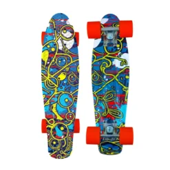 Skateboard Tavola in PP 57cm Ruote PVC 100kg Skate Alluminio per Bambino Adulto