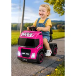 Small Truck Elettrico Macchina per Bambini Rosa a Batteria 6 V con Suoni