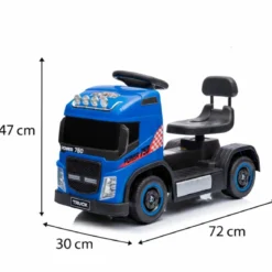 Small Truck Elettrico per Bambini a Batteria 6 V con Suoni e Luci Blu