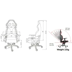 Sparco Icon Sedia da Ufficio Gaming Nero con alzata Regolabile
