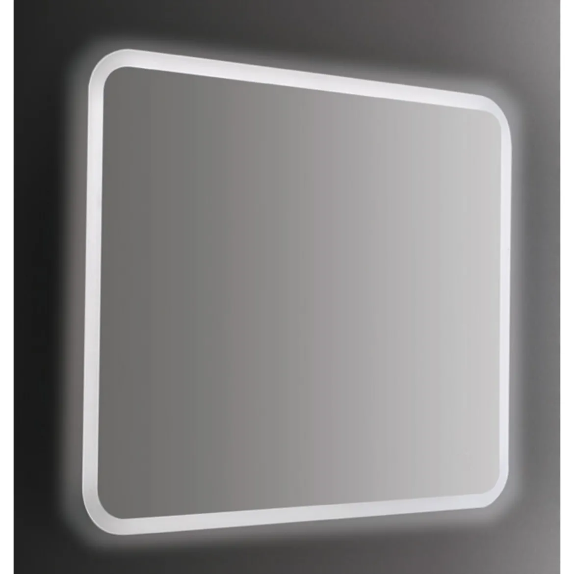 Specchio da Bagno Rettangolare Retroilluminato a Led 80x70 da Parete
