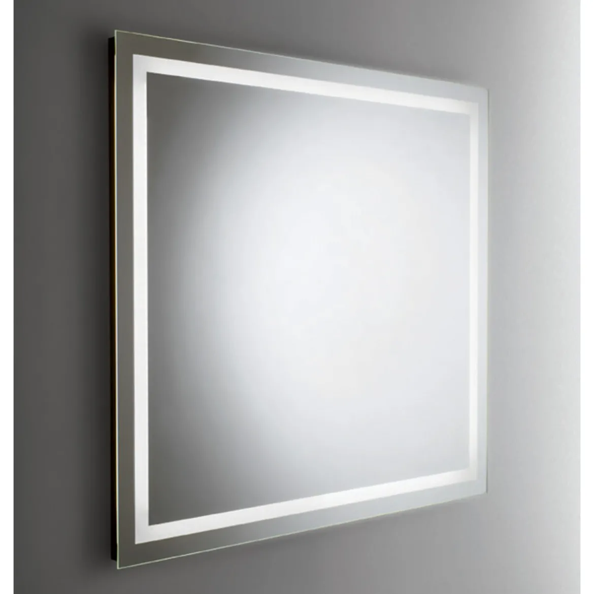 Specchio da Bagno 100x70 Rettangolare Reversibile con Retroilluminazione