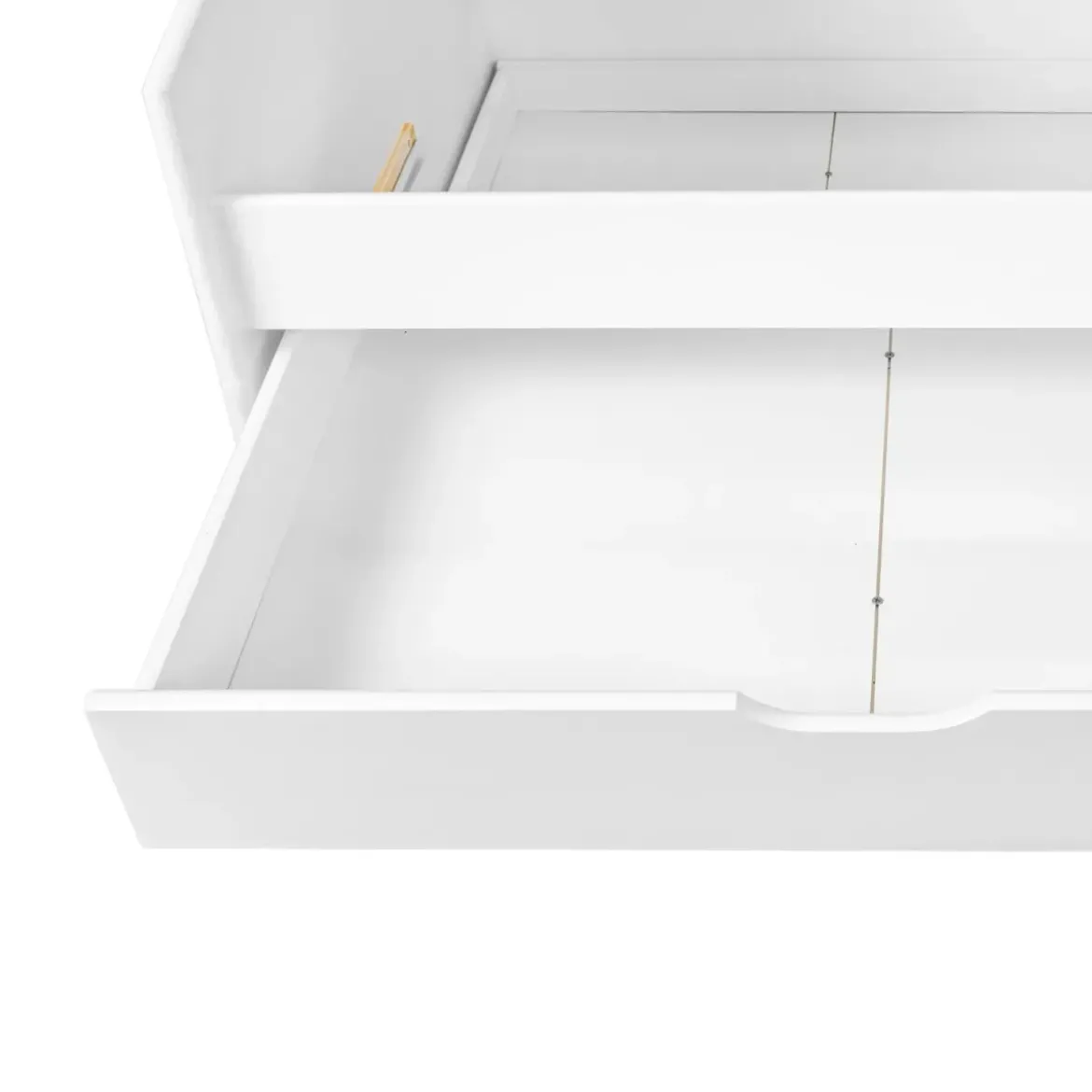 Struttura 2 Letti singoli 90x200 cm Bianco con Cassetti