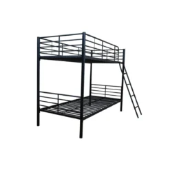 Struttura Letto a Castello 199x97x160 cm in Metallo Nero