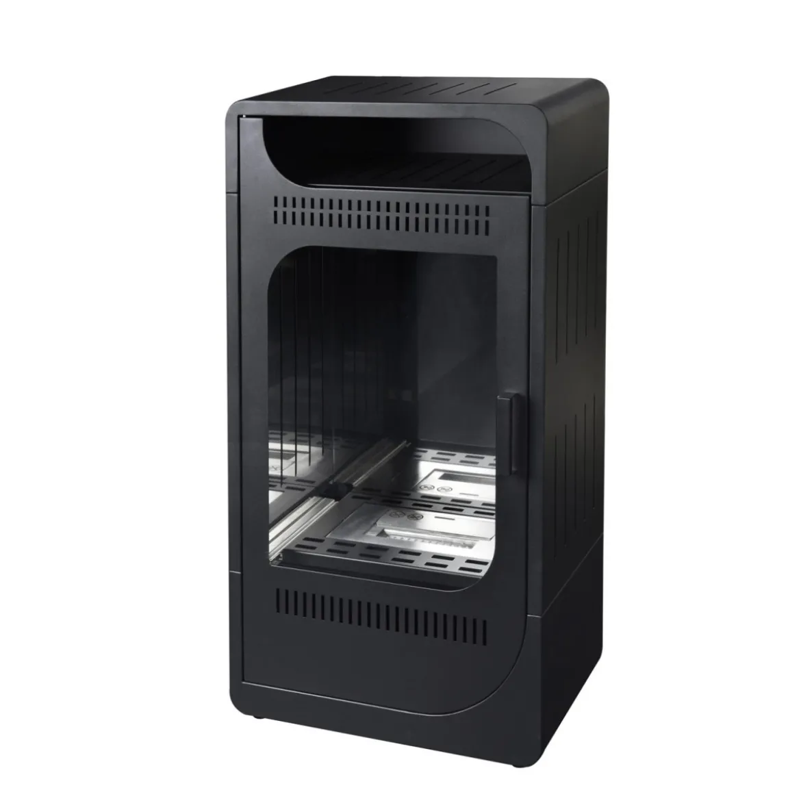 Stufa a Bioetanolo Fiammetta Ventilata Nero Camino 3,5kw Riscaldamento