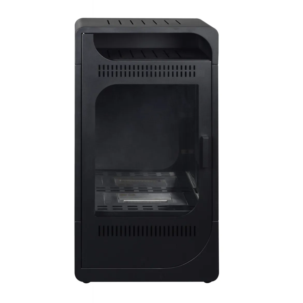 Stufa a Bioetanolo Fiammetta Ventilata Nero Camino 3,5kw Riscaldamento