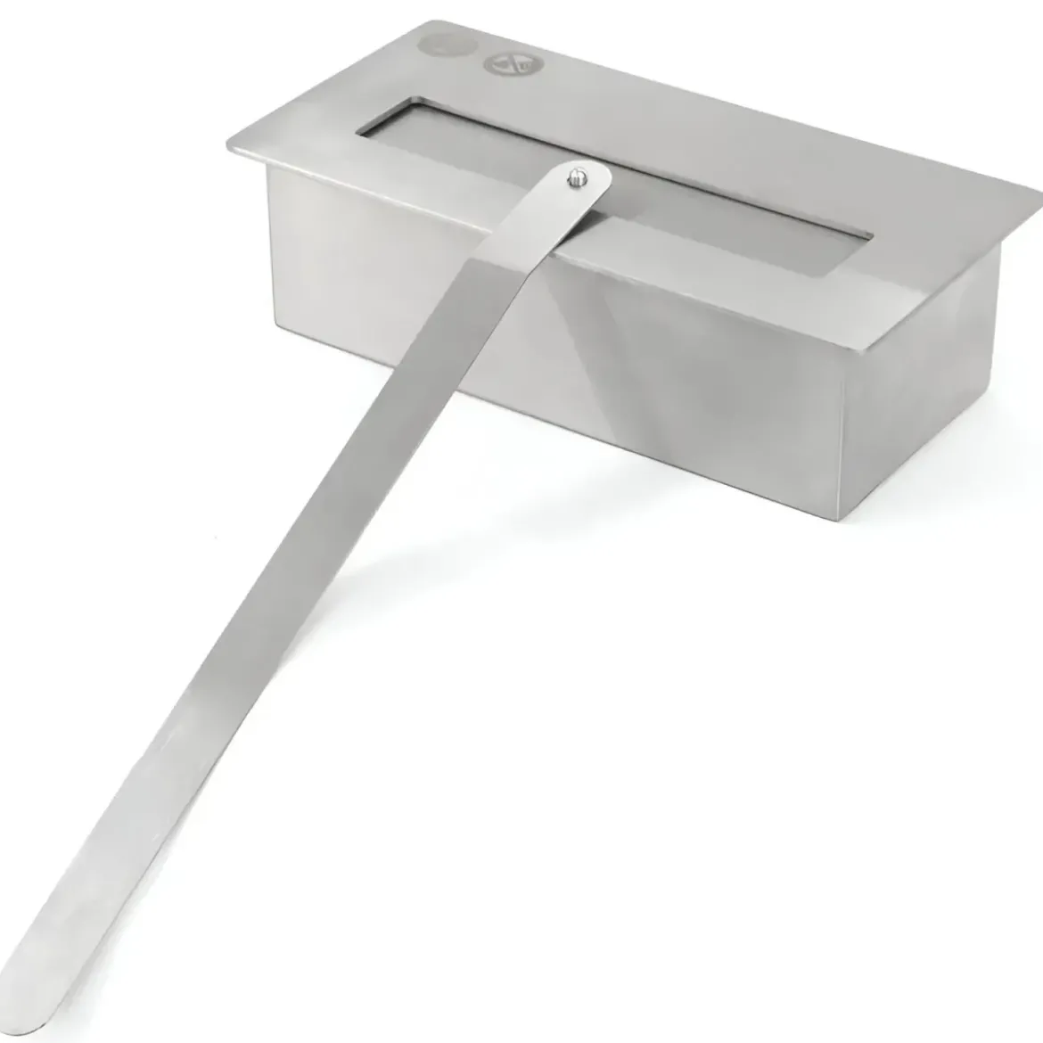 Stufa a Bioetanolo 1,2L da Pavimento 3,4 kW in Acciaio Inox Bianco