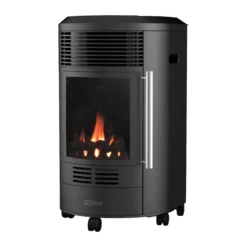 Stufa a Gas 3.4kW Infrarossi Effetto Camino Catalitica Fiamma Vera
