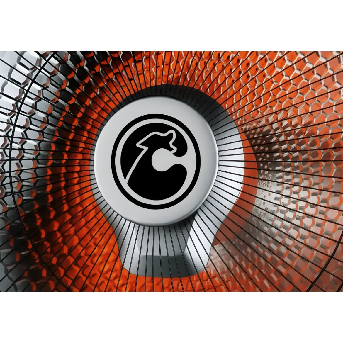 Stufa a Parabola 1000W Oscillante Piantana Fibra di Carbonio Bianco