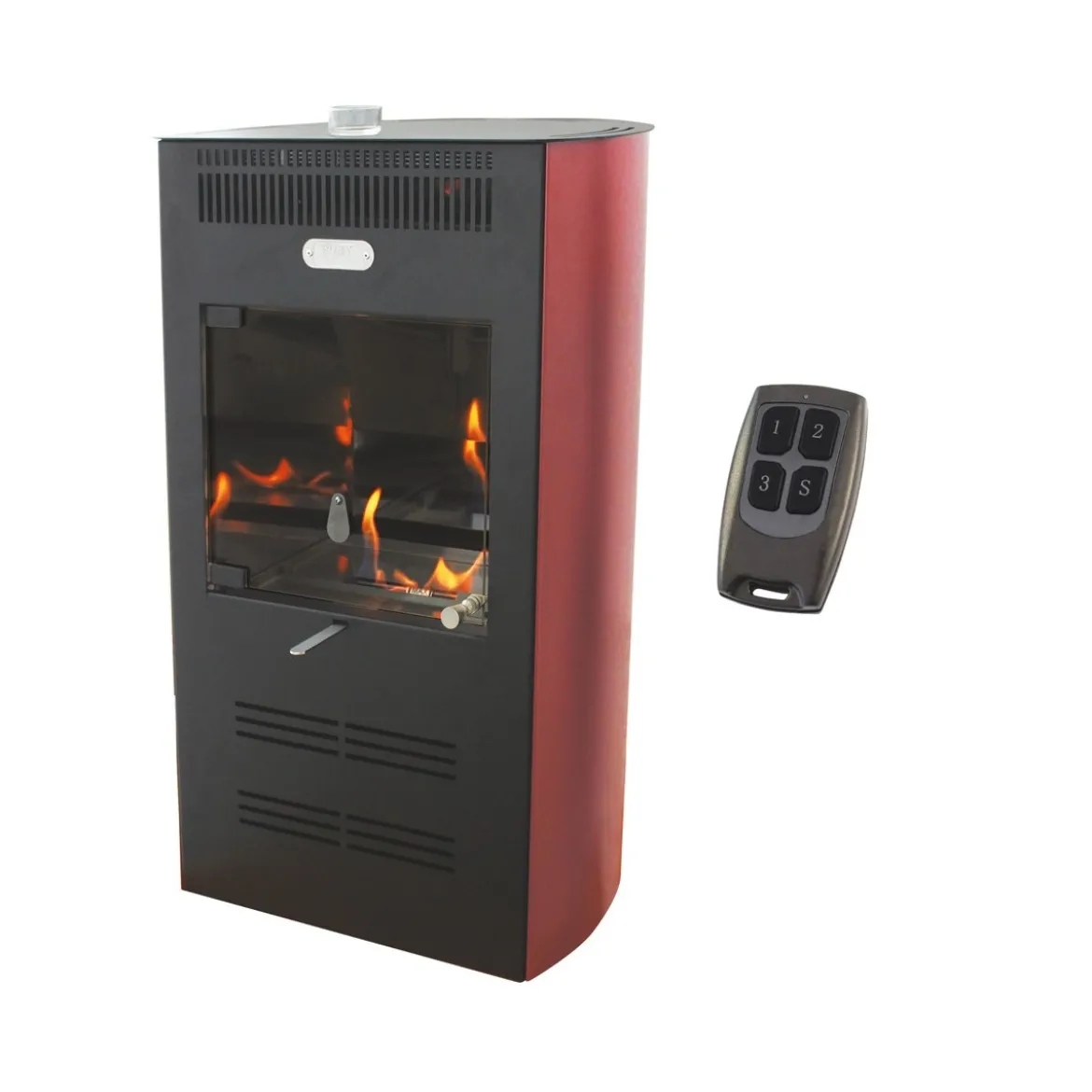 Stufa Ventilata a Bioetanolo 3 kw Camino Biostufa da Pavimento