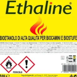 10 Taniche Bioetanolo Naturale 10L Combustibile Ecologico Biocamini