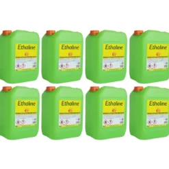 8 Taniche Bioetanolo Naturale 10L Combustibile Ecologico per Biocamini