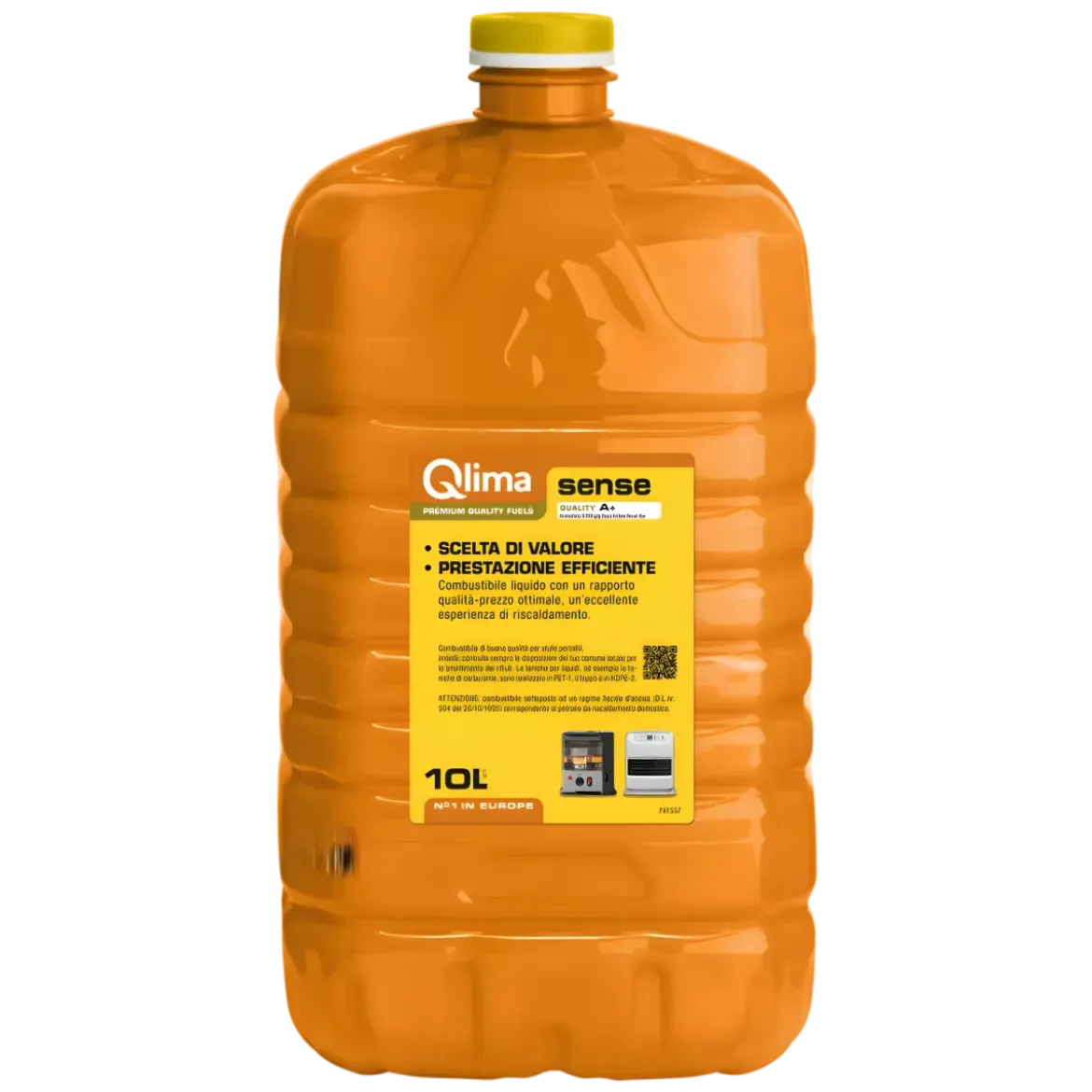 2 Taniche PET Riciclabile 10L Combustibile Liquido Paraffina per Stufe