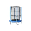 Tappeto Elastico Diametro 140 cm Bambini Rete Sicurezza Trampolino Gioco Esterno