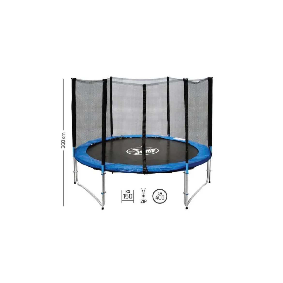 Tappeto Elastico Diametro 400 Max 150 kg Bambini Rete Sicurezza Trampolino Gioco