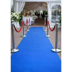 Tappeto Moquette 1x30 m Blu Passatoia Antiscivolo da Esterno Interno