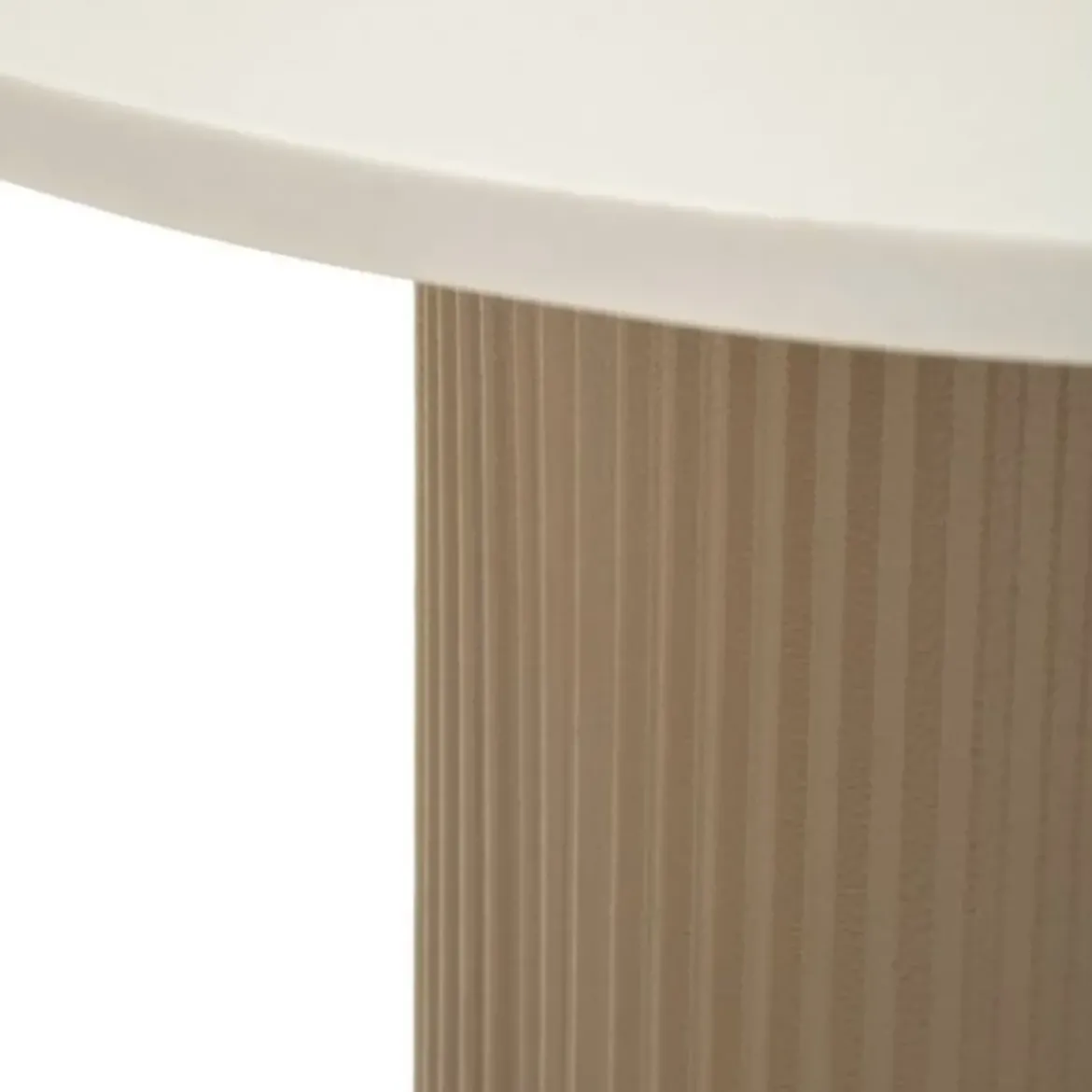 Tavolino da Caffè in Metallo con Piano Marmo Artificiale Bianco Salone