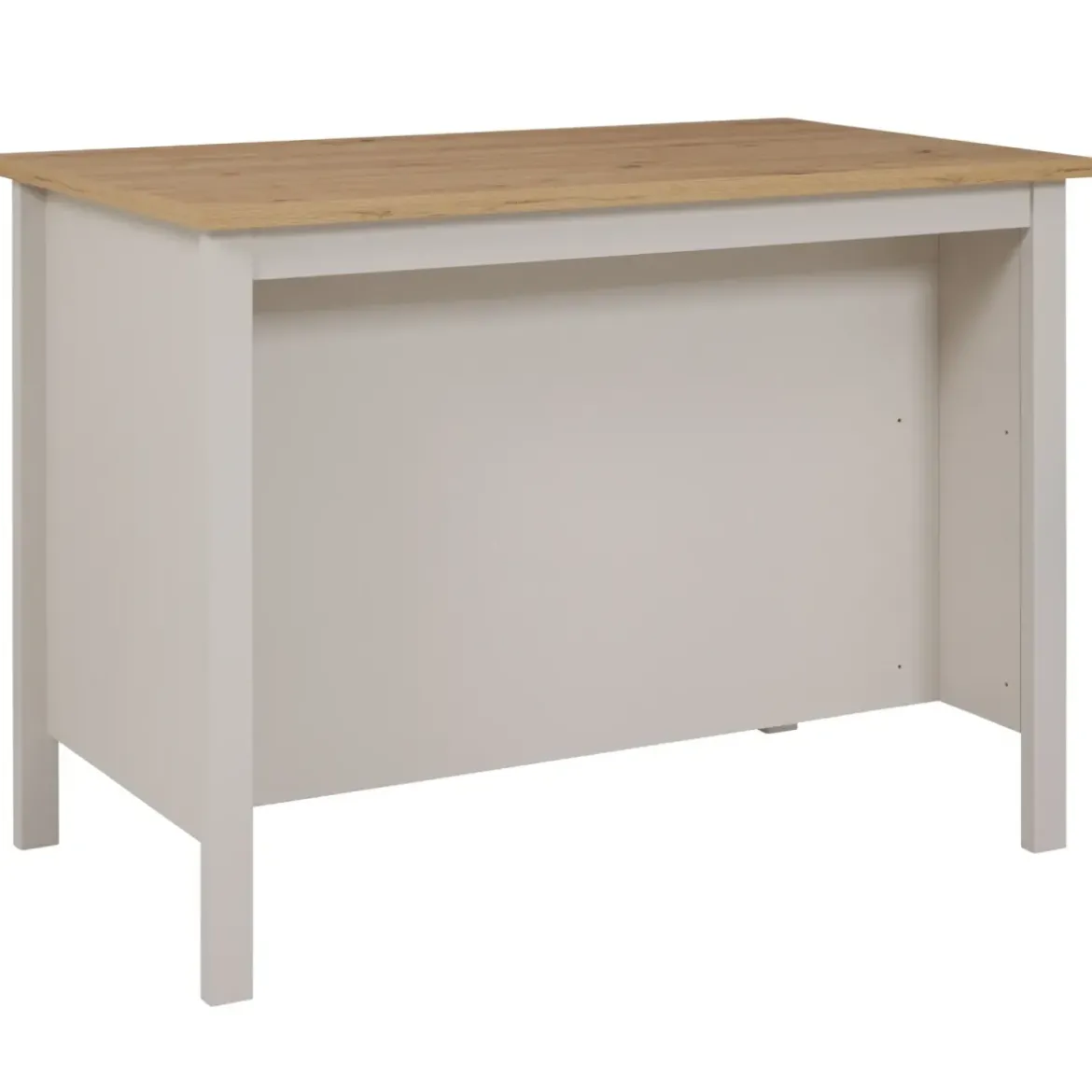 Tavolo Bar da Cucina Beige Rovere Isola con Anta Cassetti Soft-Close